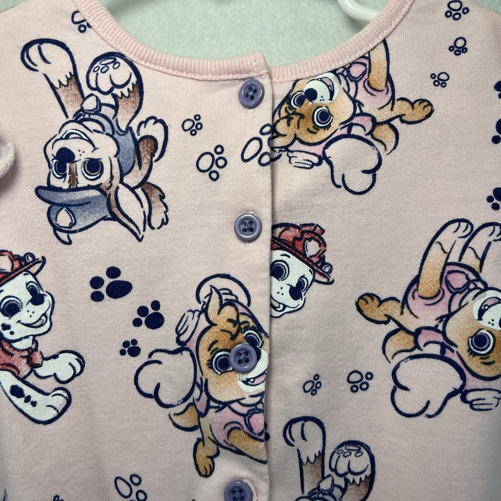 Nickelodeon Paw Patrol Sleeveless Romper Toddler Girls' Size 4T Pink Costal - Picture 7 of 10